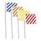 Blackburn Flag Blackburn 4"x 5" Pattern Stake Flags with30" Wire Stakes, 100PK 3JVK5 - alternate 1